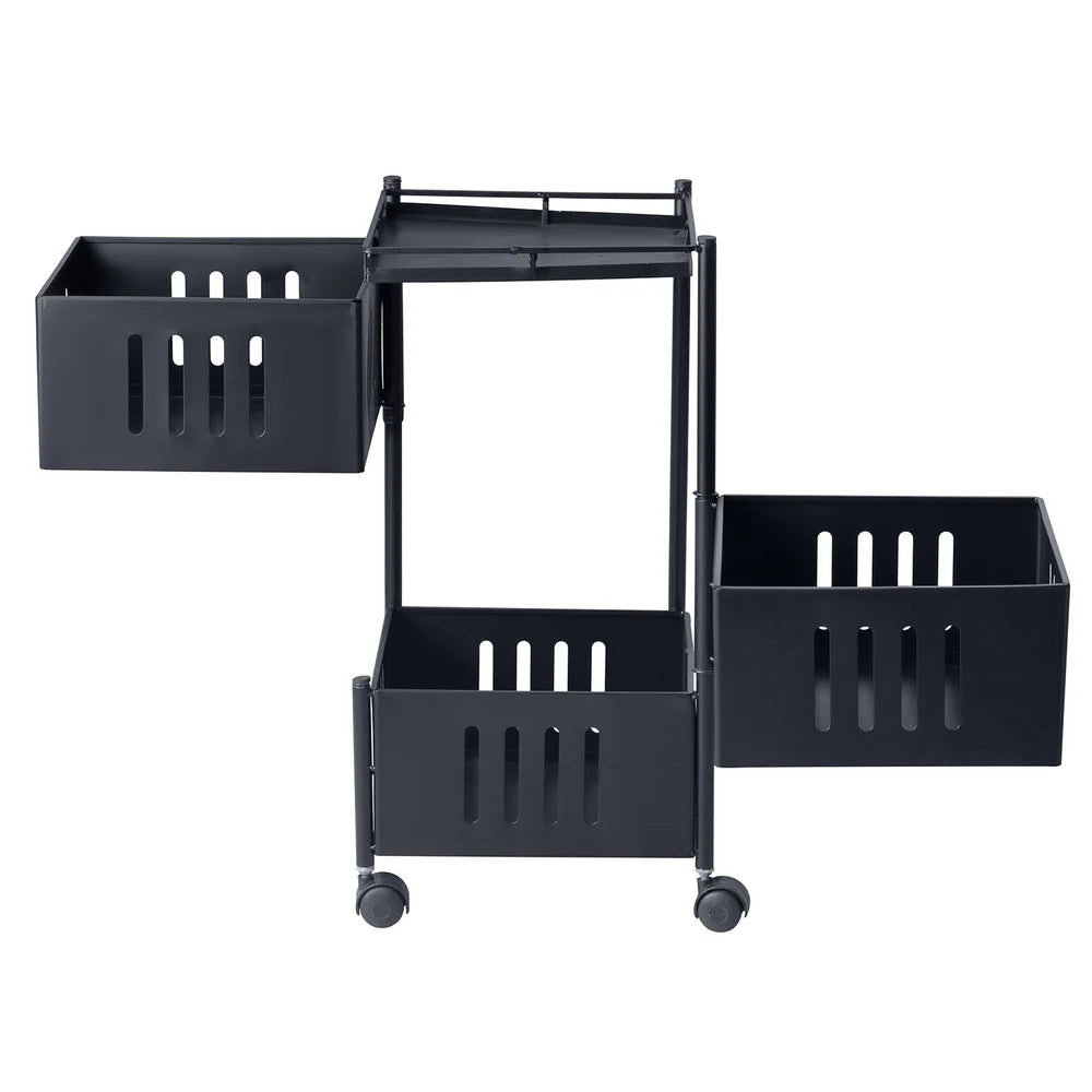 Kitchen Organizer Trolley - Square 3 Layers Portable